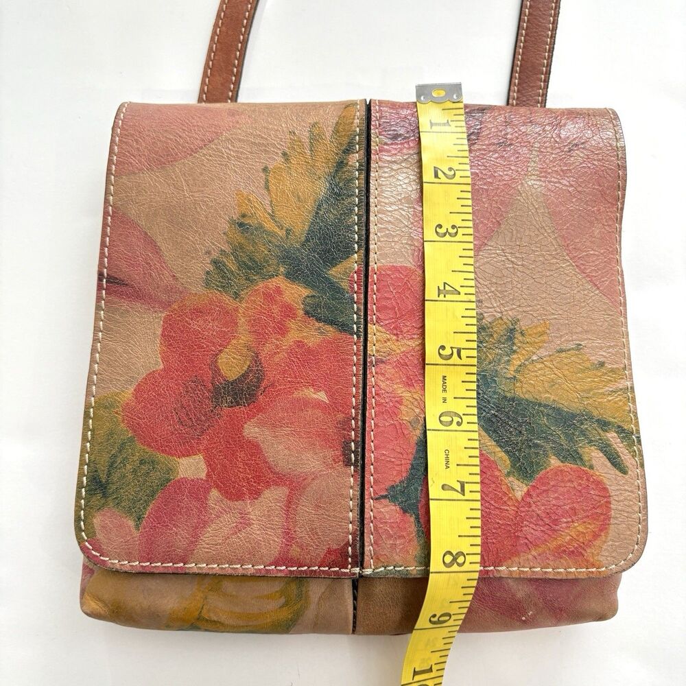 Patricia Nash Granada Floral Leather Crossbody Bag Boho Multicolor - Picture 12 of 13